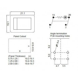 4 polet vippe afbryder...