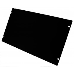 6U Blind plate 19" rack, black