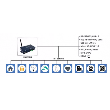 Programmable Industrial IoT Controller | 1 Digital Input, 1 Digital ...