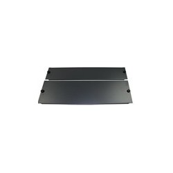 1U Blind plate 19" rack, black