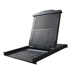 19” 1U udtræk-konsol, 14”...