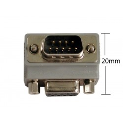 Angle Adapter, DB9, höger