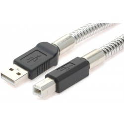 Metal armeret USB kabel med...