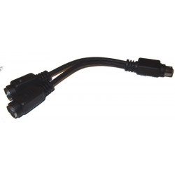 PS2 Y splitter kabel,15cm
