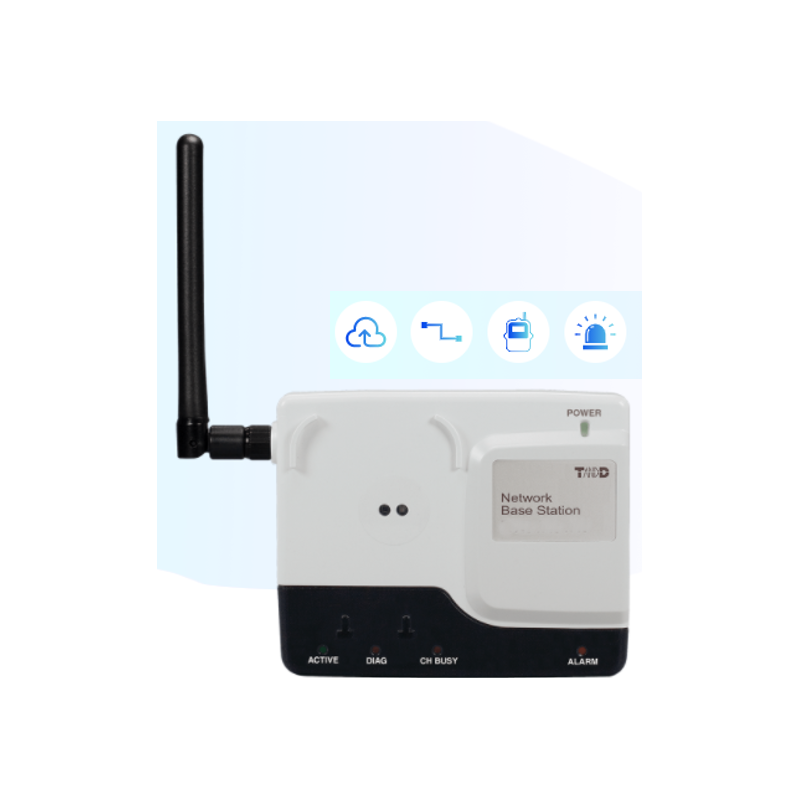Base station who download LOGDATA from all Wireless Data loggers in
