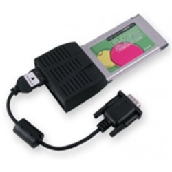 PCMCIA kort med seriel port...