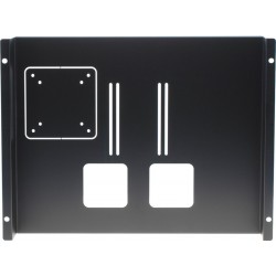 Bagplade til 15"-19" LCD, sort