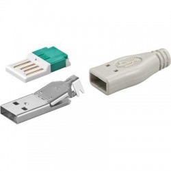 USB A hane till lödning och...
