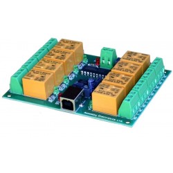 8 x relä COM, NO, NC....