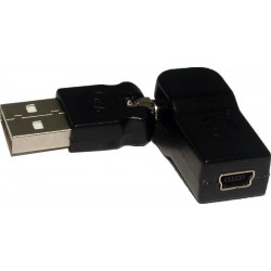 USB2 vinkelomformerstik m....
