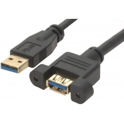 USB 3.0 kabel, en hane - en...