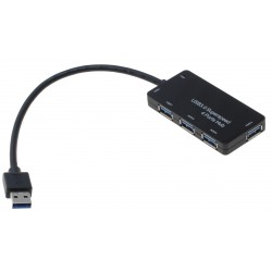 4 Porter USB3.0 HUB, med...