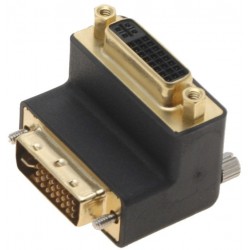 DVI-I adapter han hun 90º...