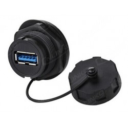 Vandtæt USB3.0 A-hun og...