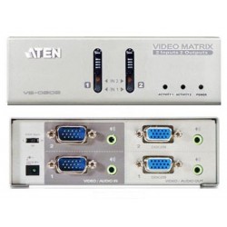 Matrixomskifter til 2 VGA+LYD