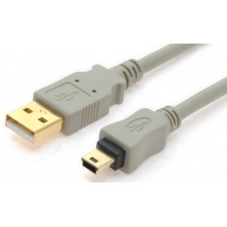 Mini USB cable, A male -...