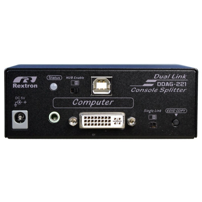 DDAG-221, DVI-DL KVM  Splitter med avanceret EDID funktion