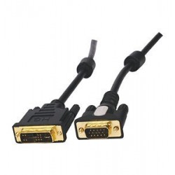 DVI kabel. Analogt (-|1),...
