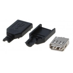 USB A hunn-kontakt inkl....