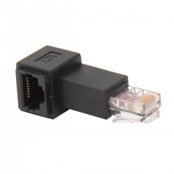 Venstre vinklet 90° RJ45...
