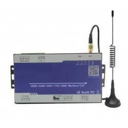 GSM alarm med 2xDIN, 2xAIN...