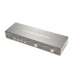 2 ports Dual-Head KVM...