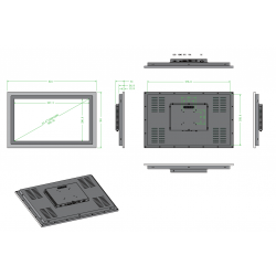 23,8" PCAP med monitor i...