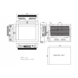 17" Panel PC med stål...