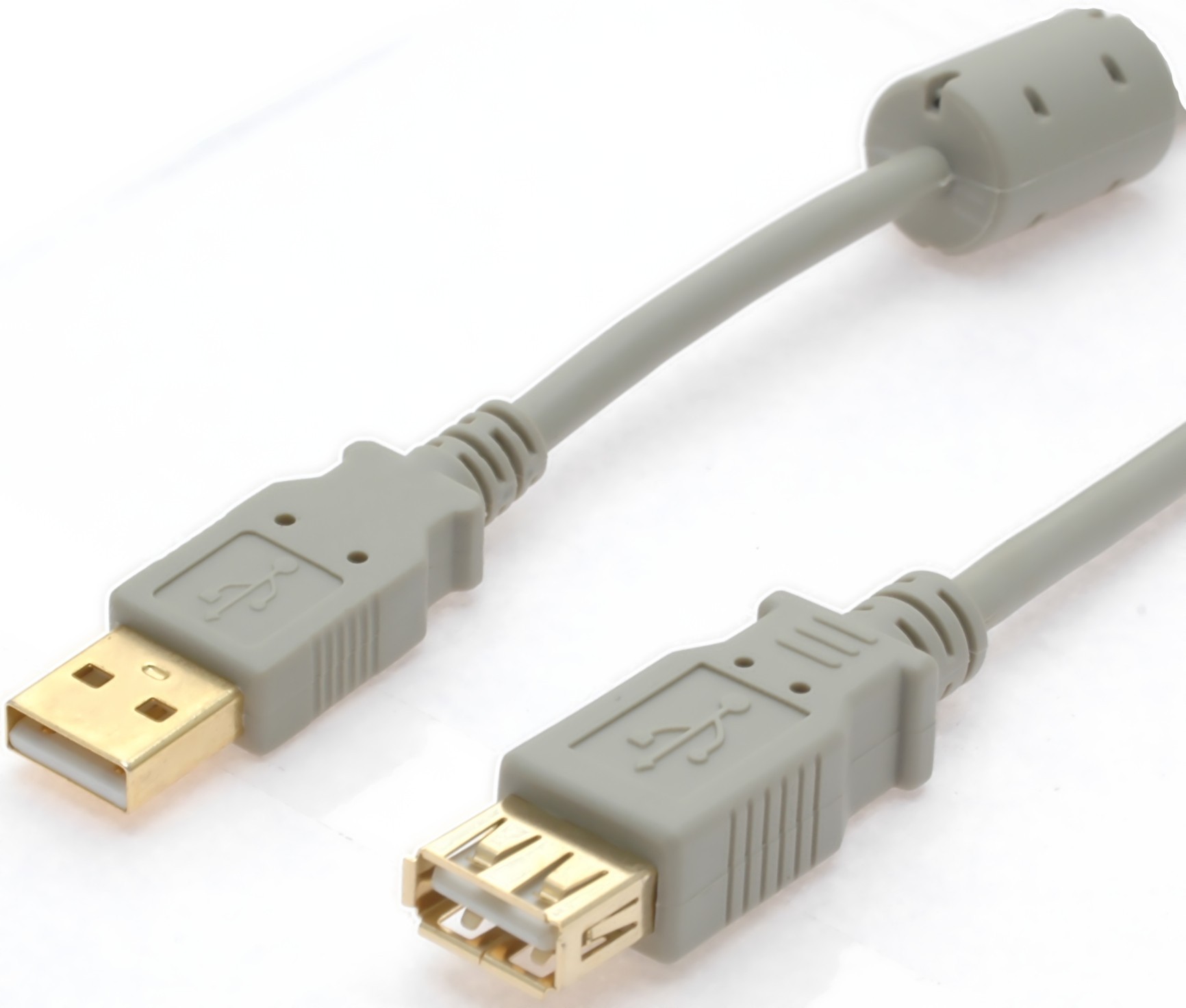 USB cable with ferrite