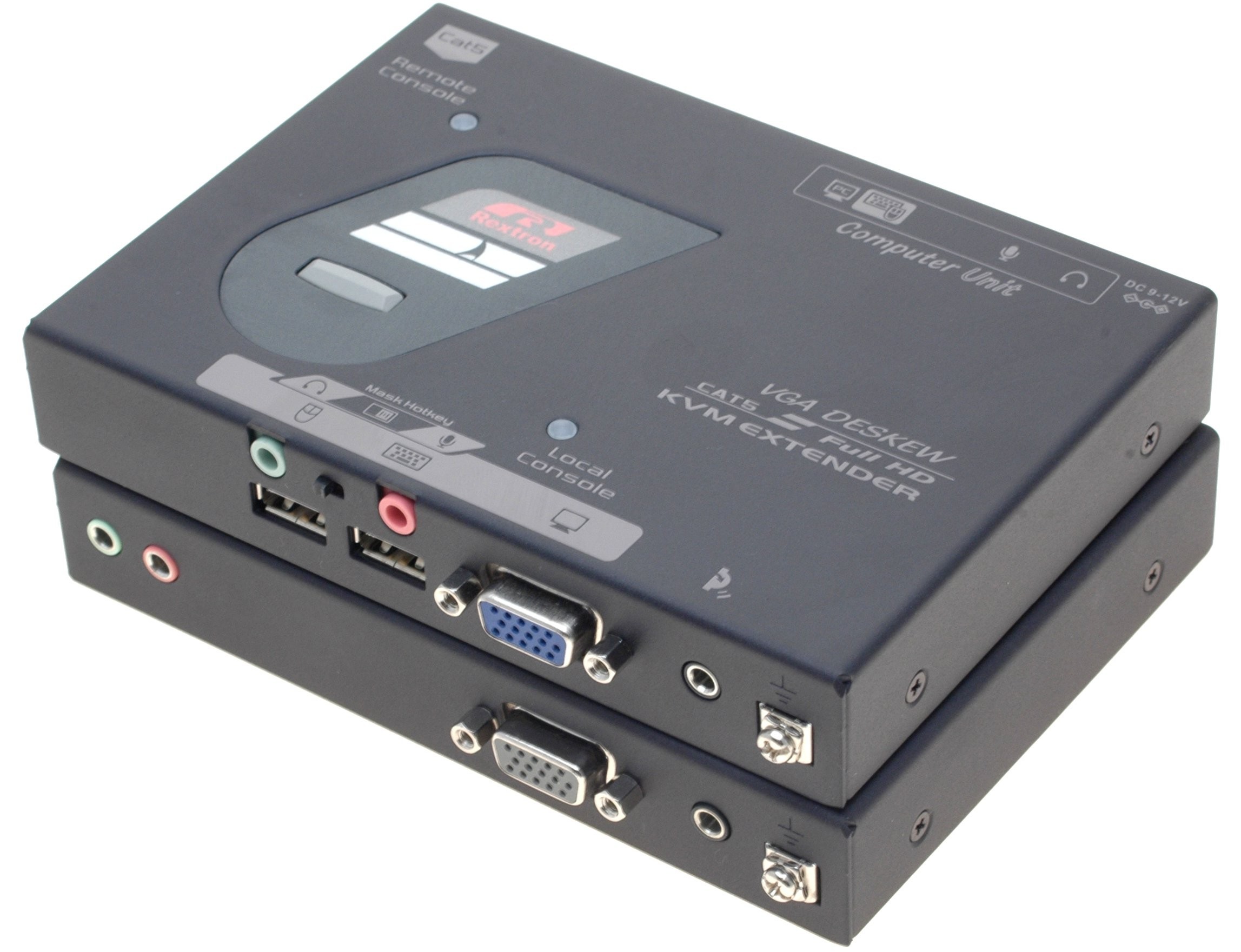 KVM DP, HDMI, VGA, DVI, USB extender over netværkskabel UTP/STP cat.5, Cat.6, Cat.7, Cat.8